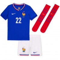 Maglia Calcio Francia Theo Hernandez #22 Prima Divisa Bambino Europei 2024 Manica Corta (+ pantaloncini)